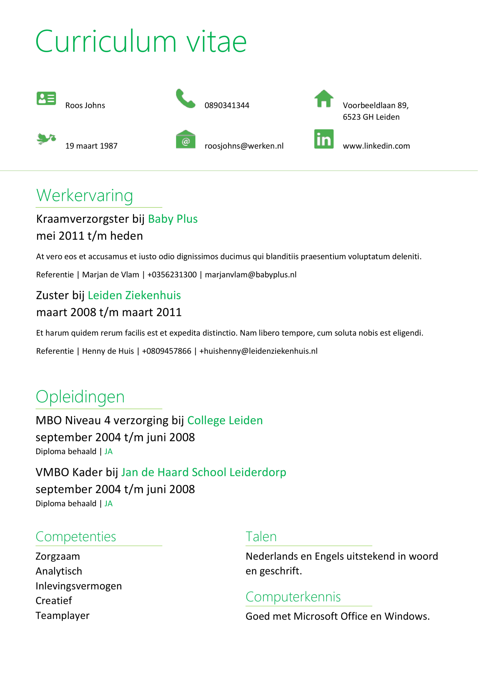 Corvinus cv template